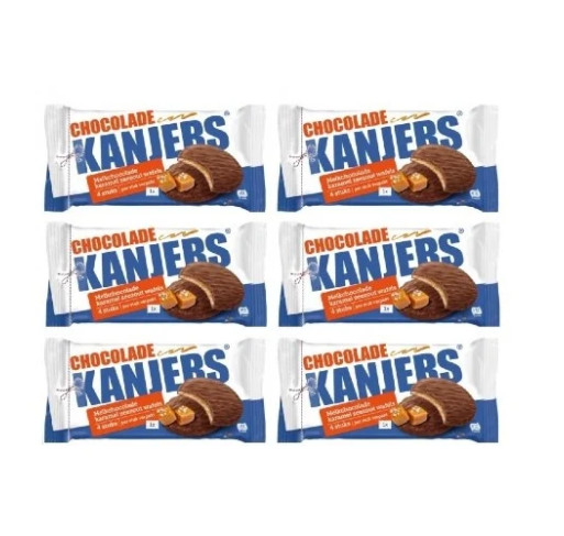 Kanjers Karamel Zeezout Chocolade Stroopwafels (6 verpakkingen)