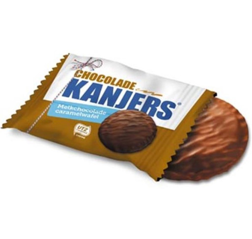 Mini Kanjers Stroopwafel  Melkchocolade  Premium Uitdeel Box 